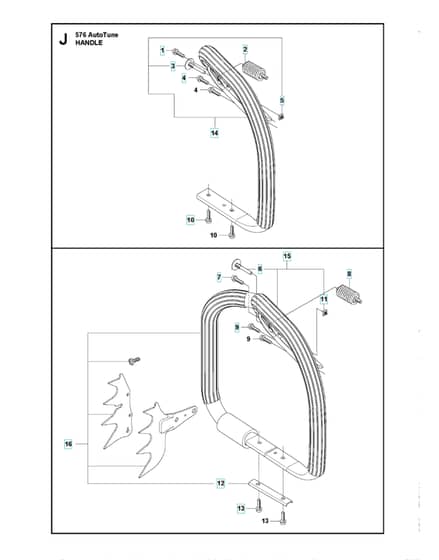 Husqvarna 576XPAUTOTUNE - Handle