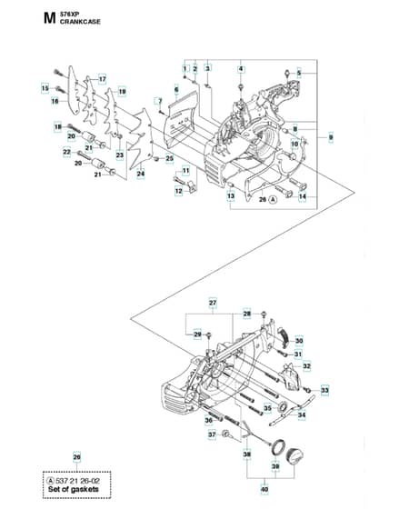 Husqvarna 576XP - Crankcase