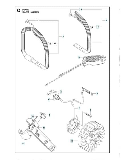 Husqvarna 576XP - Handles Heated