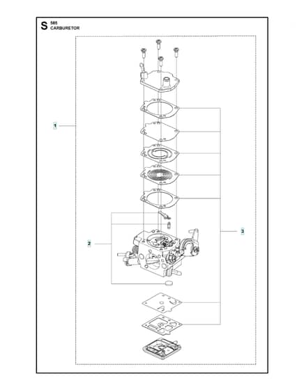 Husqvarna 585 - Carburetor Details