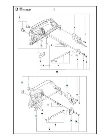 Husqvarna 585 - Clutch Cover