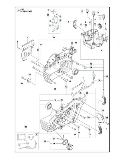 Husqvarna 585 - Crankcase