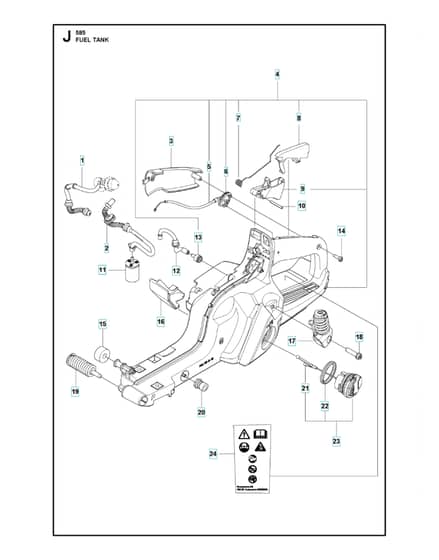 Husqvarna 585 - Fuel Tank