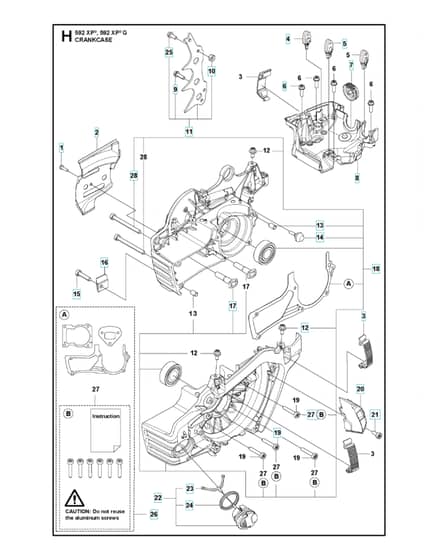Husqvarna 592XP - Crankcase