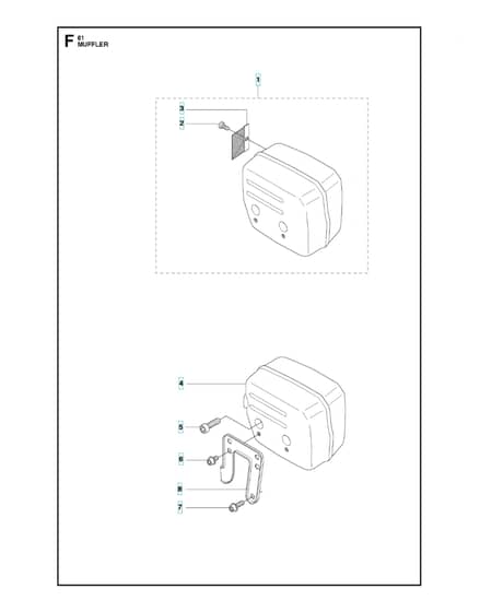 Husqvarna 61 - Muffler