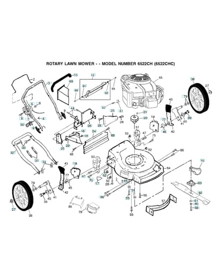 Husqvarna 6522CHC - Repair Parts