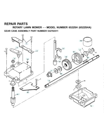 Husqvarna 6522SFA - Gear Case