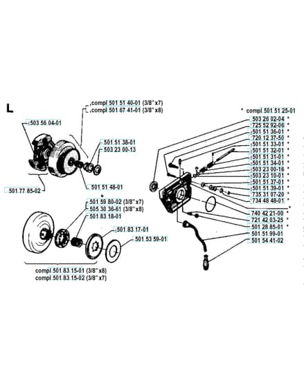 Husqvarna 66 - 1991-3 - Clutch & Oil Pump
