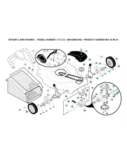 Husqvarna 67521ES - Drive