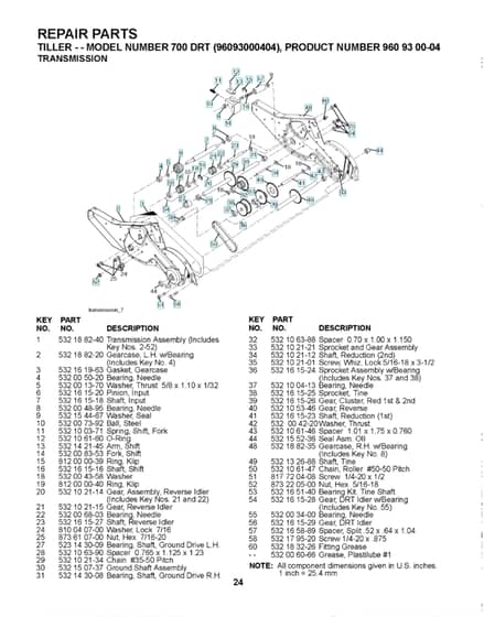 Husqvarna 700DRT96093000404 - Transmission