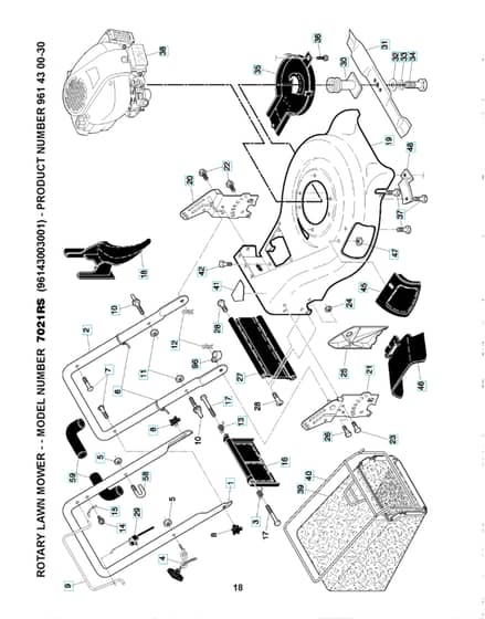 Husqvarna 7021RS - Frame