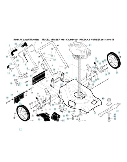 Husqvarna 961430054 - Frame