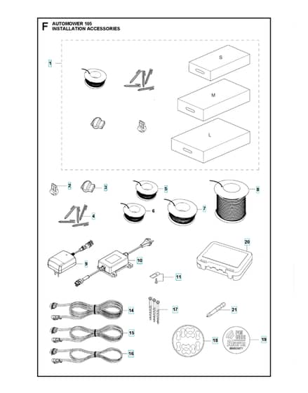 Husqvarna Automower 105 - Installation Accessories