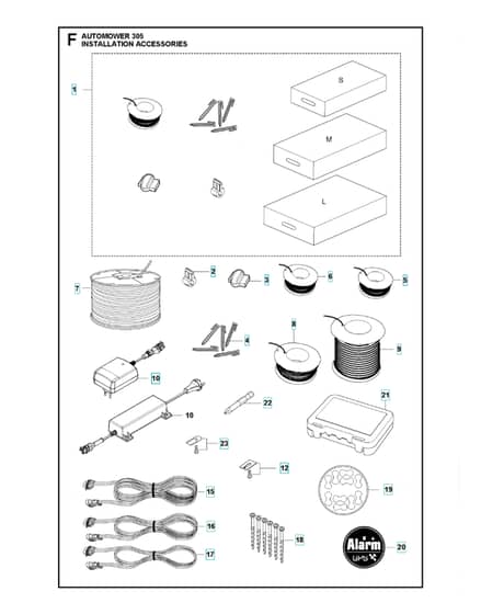 Husqvarna Automower 305 - Installation Accessories