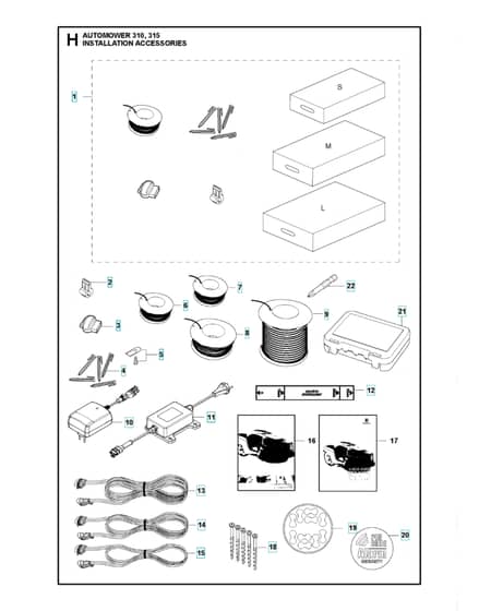 Husqvarna Automower 315 - Installation Accessories