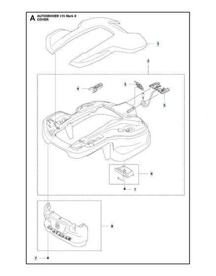 Husqvarna Automower 315 Mark Ii - Cover