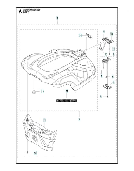 Husqvarna Automower 320 - Cover
