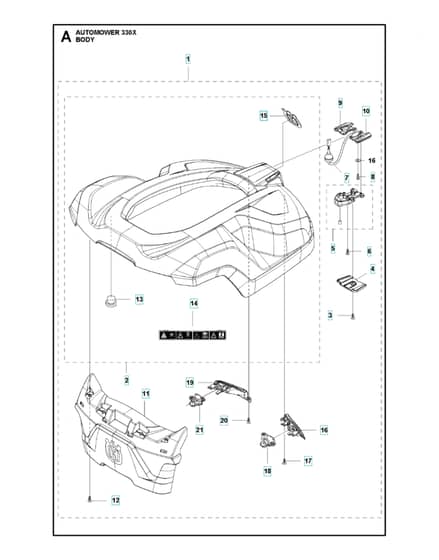 Husqvarna Automower 330X - Cover