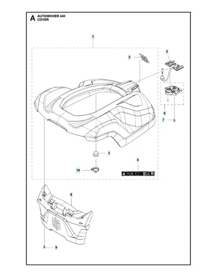 Husqvarna Automower 440 - Cover