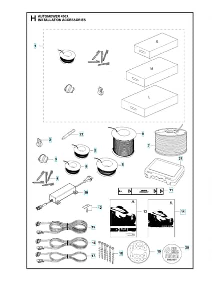 Husqvarna Automower 450X - Installation Accessories