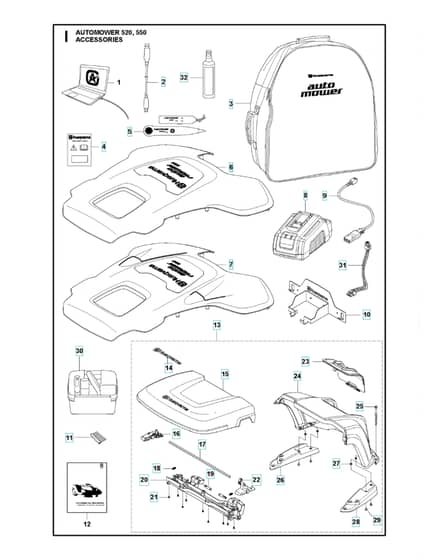Husqvarna Automower 550 - Accessories