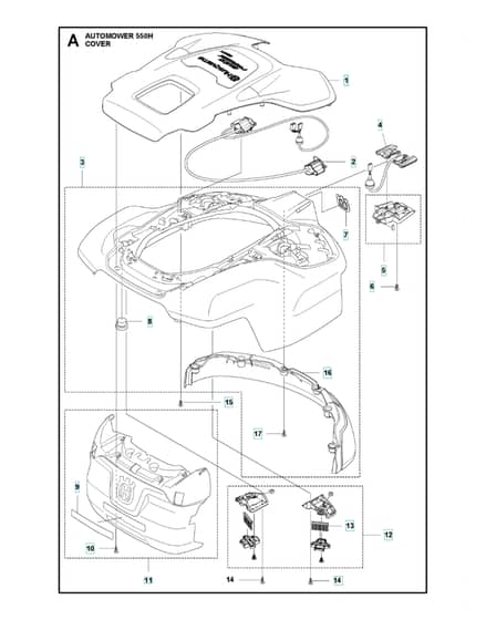 Husqvarna Automower 550H - Cover