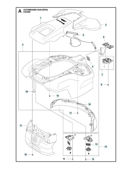 Husqvarna Automower 550H Epos - Cover