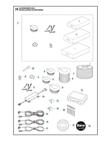 Husqvarna Automower 550H - Installation Accessories