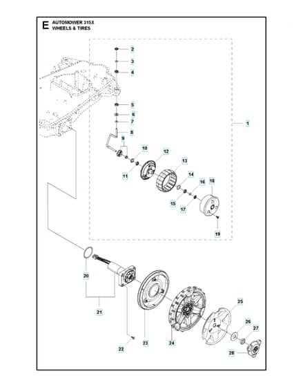 Husqvarna Automower Limited Edition 2020 - Wheels & Tyres