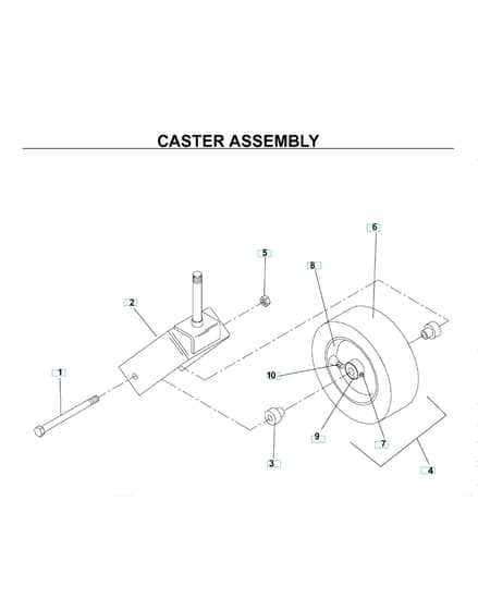 Husqvarna Bz6127 D - Casters