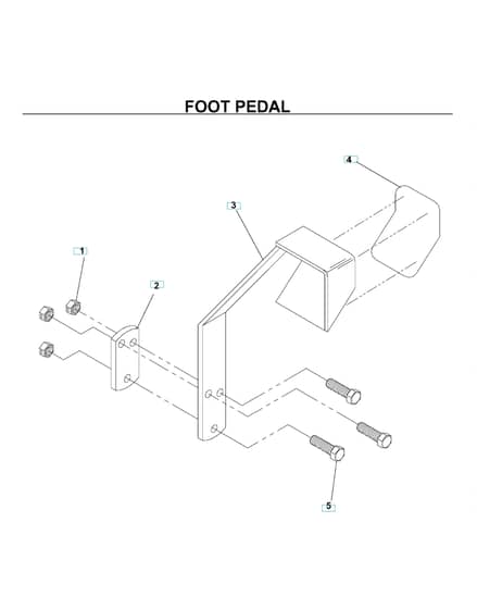 Husqvarna Bz6134 D - Pedals