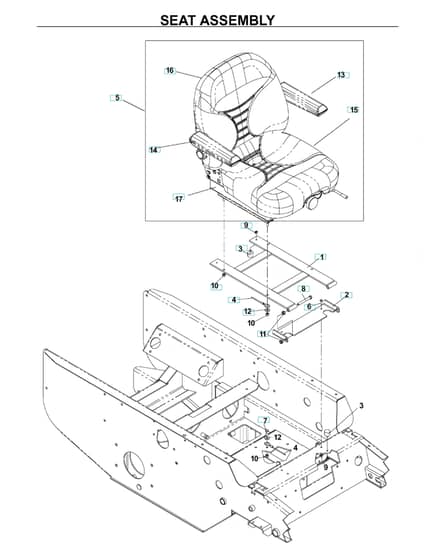 Husqvarna Bz6134 D - Seat