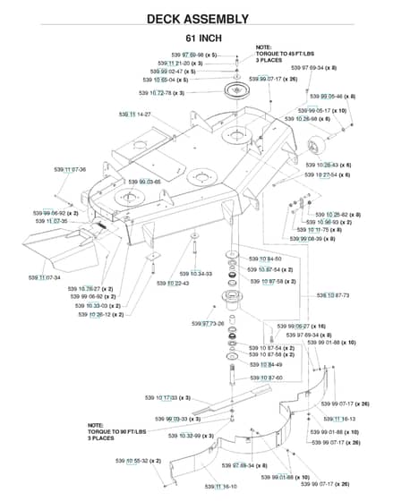 Husqvarna Bz6172 D - 61"/155cm Cutting Deck 2