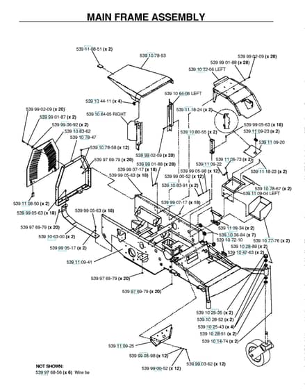 Husqvarna Bz7234 D - Mainframe - Left Side 2