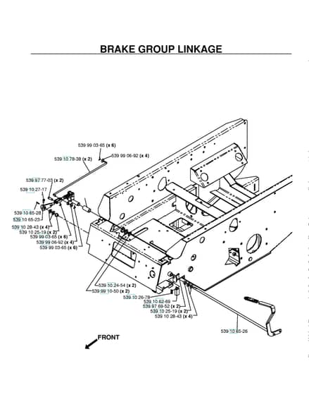 Husqvarna Bz7234 Td - Brake / Rear Mower Lift