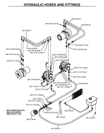 Husqvarna Bz7234 Td - Hydraulic Pump - Motor