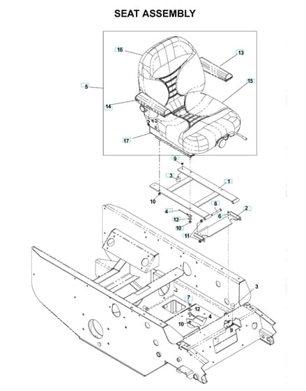 Husqvarna Bze6127 D - Seat