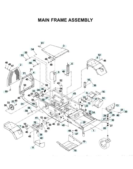Husqvarna Bze6134 D - Chassis & Frame