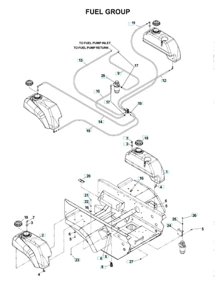 Husqvarna Bze6134 D - Fuel Tank