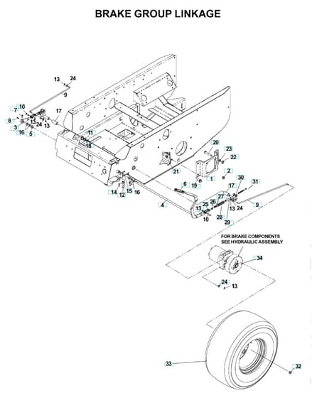 Husqvarna Bze7234 D - Parking Brake