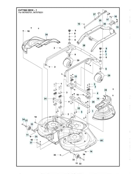 Husqvarna COMBI 112 RIDER COLLECTION - 44"/112cm Cutting Deck