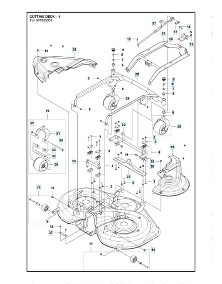 Husqvarna COMBI 112 RIDER COLLECTION - 44"/112cm Cutting Deck 2