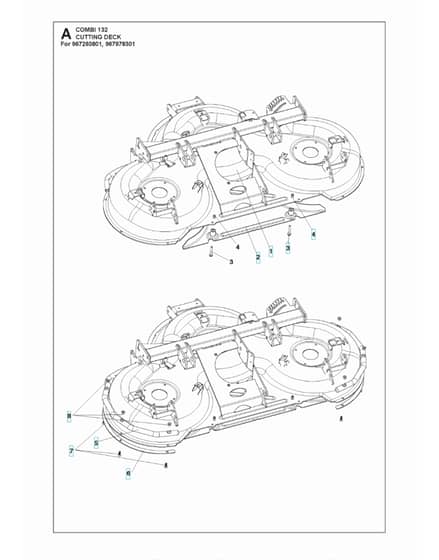 Husqvarna COMBI 132 - 52"/132cm Cutting Deck