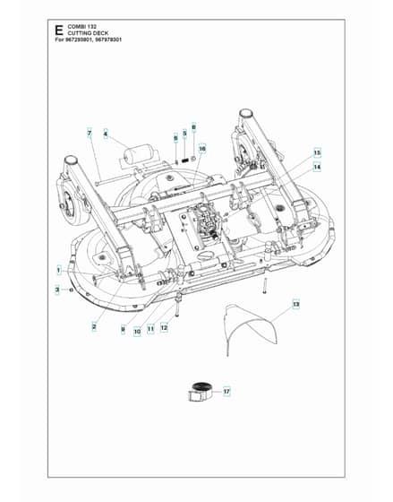 Husqvarna COMBI 132 - 52"/132cm Cutting Deck 5
