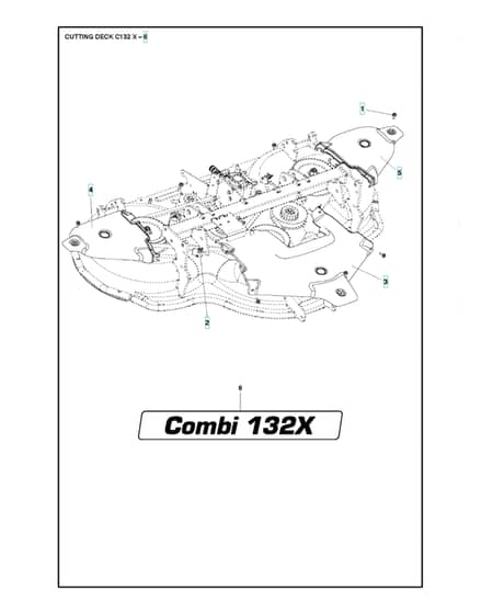 Husqvarna COMBI 132X - 52" 132cm Cutting Deck 6