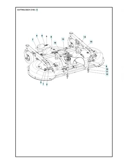 Husqvarna COMBI 155 - 61"/155cm Cutting Deck 5