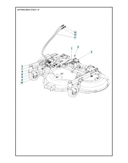 Husqvarna COMBI 155X - 61"/155cm Cutting Deck 8