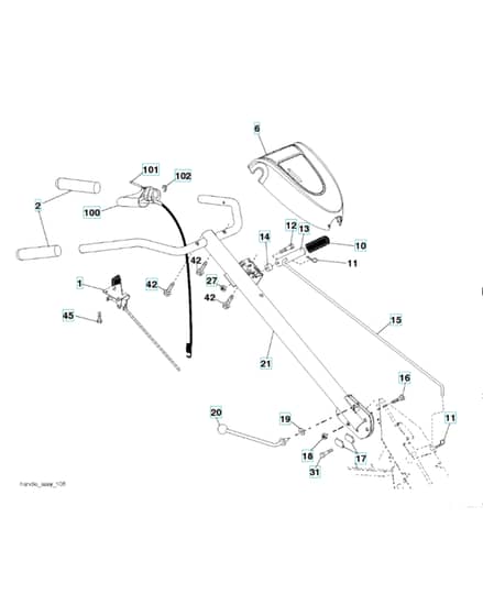 Husqvarna CRT900L - 2016-8 - Handle