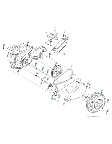 Husqvarna CRT1350LS - 2011-9 - Mainframe - Left Side