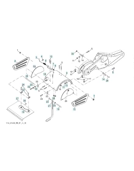 Husqvarna CRT1350LS - 2011-9 - Tine Shield